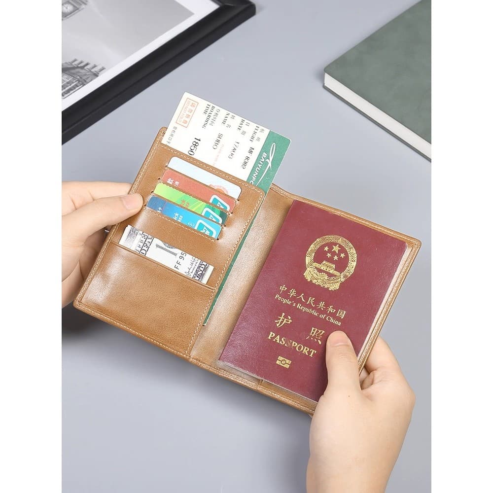 Saco de documentos Anti-roubo porta-passaporte saco de passaporte RFID saco de documentos multifuncional titular do pass