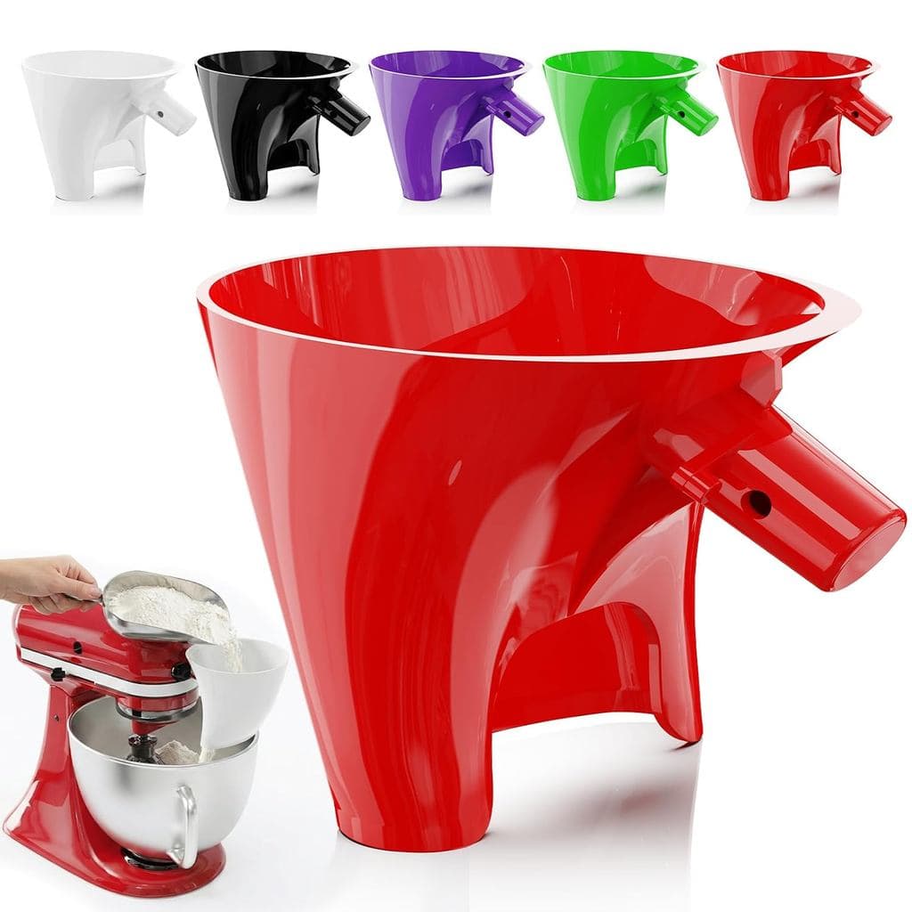 Funil para Farinha para Batedeira Kitchen Aid, Acessórios e Acessórios para Kitchen Aid, Compatível com Batedeiras Kitch