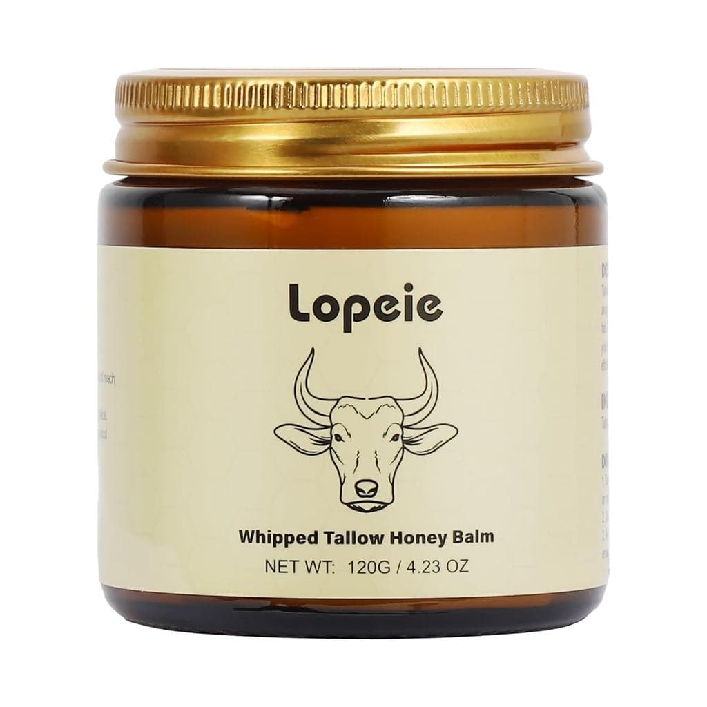 Bálsamo de Sebo de Carne Moída com Mel da Lopeie, Creme Hidratante Natural para Rosto e Corpo, Bálsamo Hidratante para P