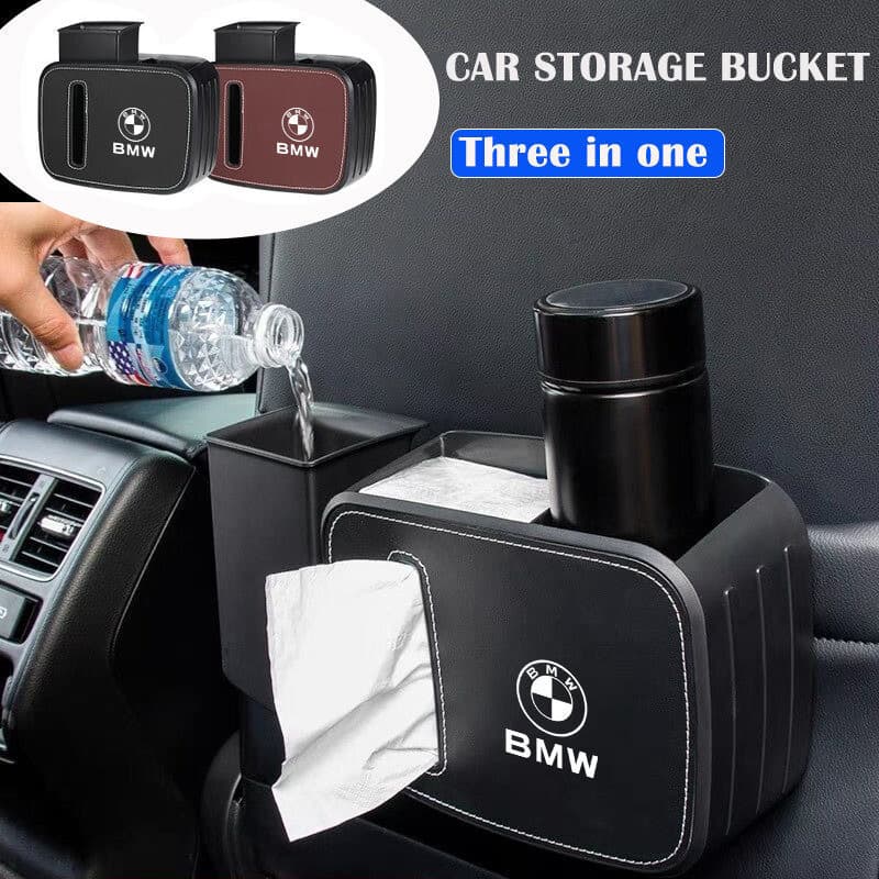 Caixa de Armazenamento Multifuncional para Carro e Lixeira Adequada para BMW Série 5, Série 3/1, Série 7, X1, X2,