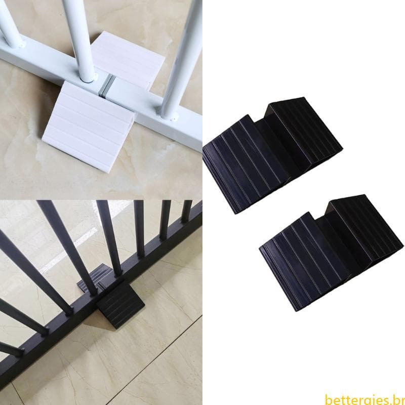 Bet 2Pc Pet Portão Cerca Suporte Pés Do Cão Estável Autônomo Painel Triangular Isolamento S