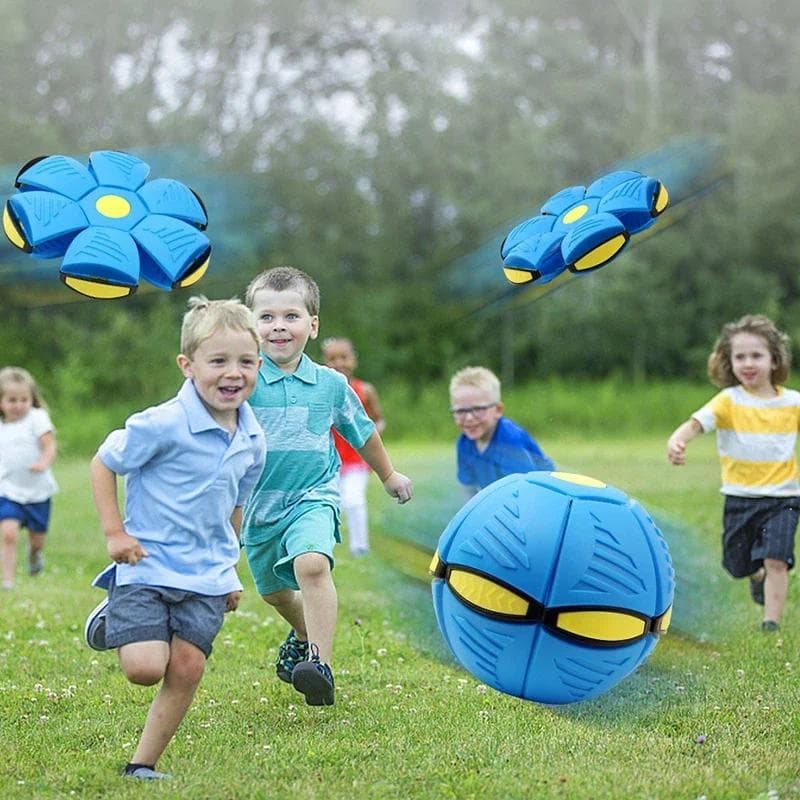 Bolas Esportivas Infantis Voando UFO Disco Plano Bola Luz Mágica Brinquedo Criança Jogo Ao Ar Livre