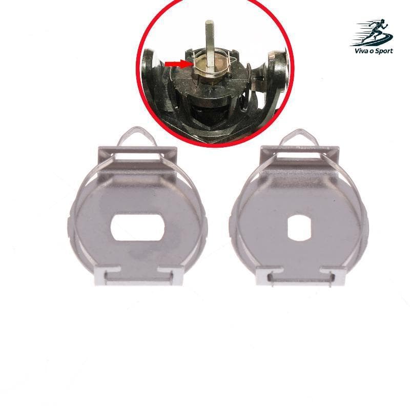 Viva o Sport 1 Peça De Aço Inoxidável Som Liberação De Mola Cli Hloder Isca Peças De Carretel De Pesca Suporte De Para B