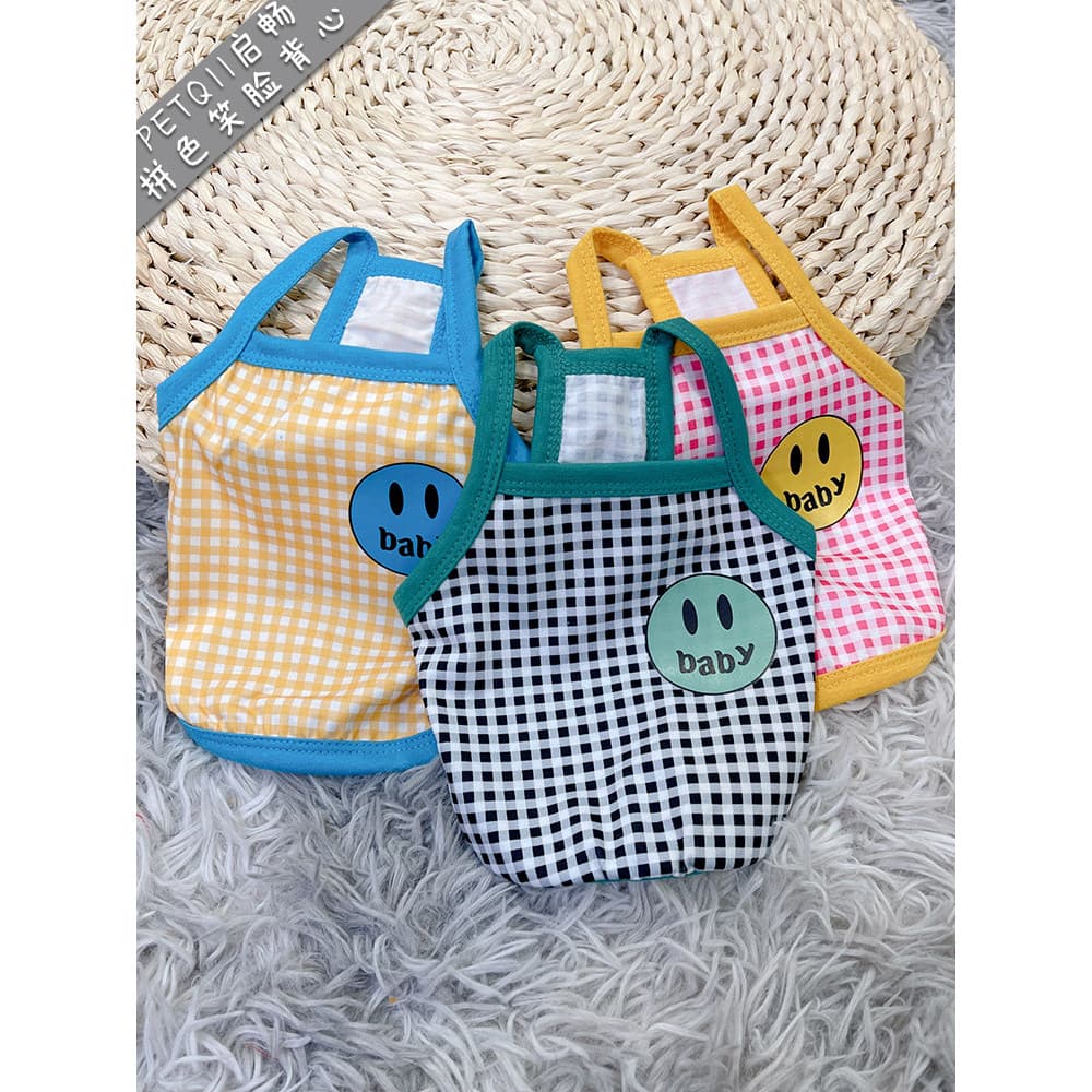 Gato verão colete roupas para cães estilo fino gato gato primavera outono Bichon verão filhote de cachorro Teddy pequeno