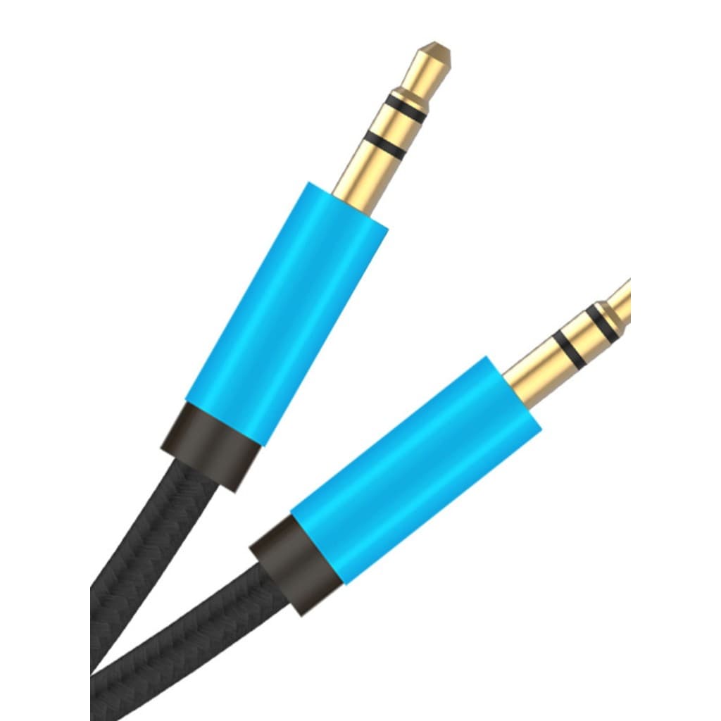 Cabo de áudio Aux para carro, cabo de computador para carro, 3.5mm macho para macho, plugue de duas cabeças macho para m