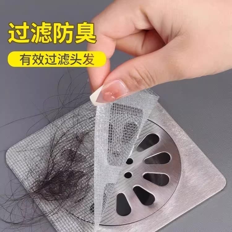 Filtro de cabelo do banheiro rolha de cabelo Net toalete filtro de esgoto inseto dreno de chão adesivo desodorante Anti-