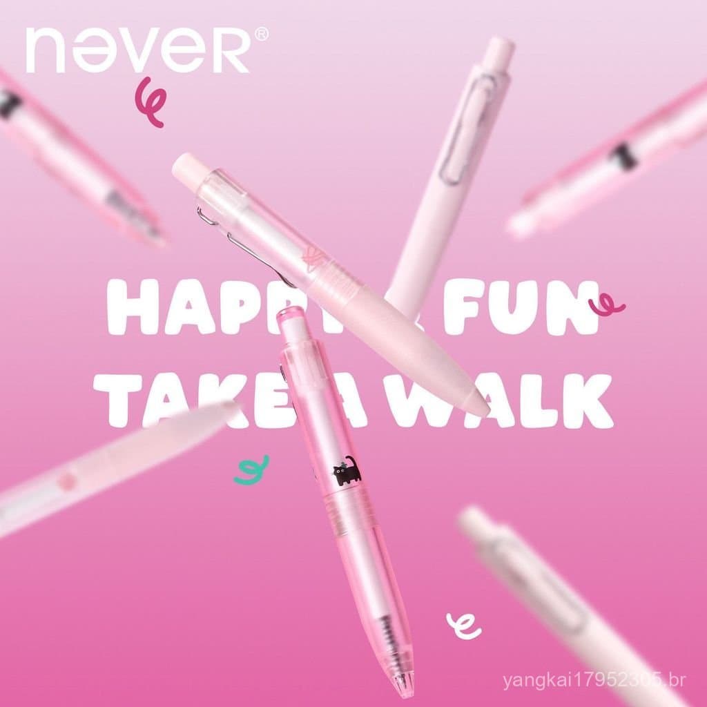 [Pocket Pen] caneta gel preta retrátil com design de cachorrinho, de secagem rápida, suave e fácil de escrever, st JDOI