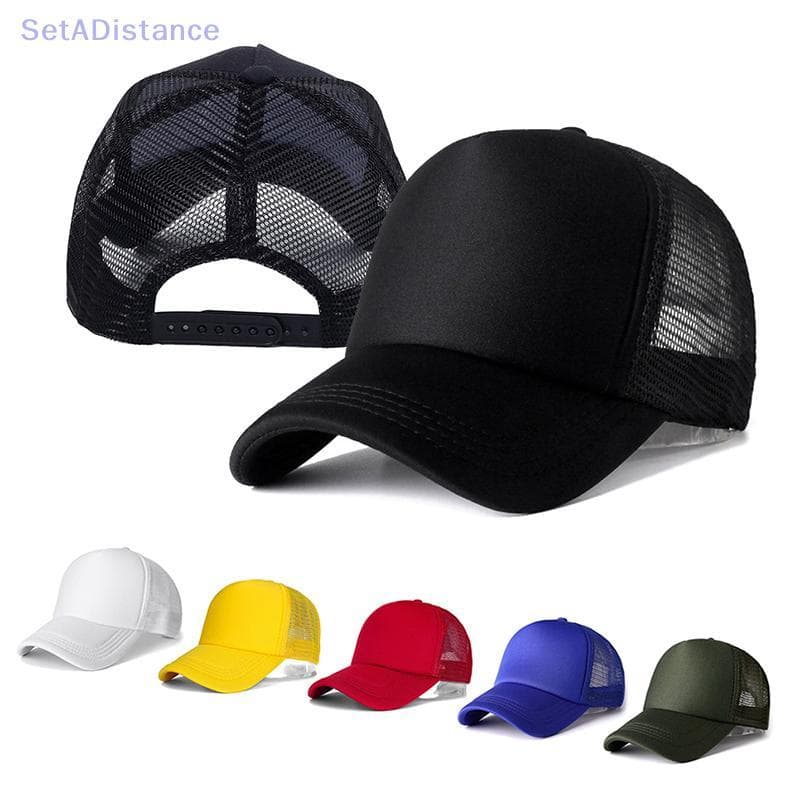 SetADistance 1 PCS Boné Unissex Casual Malha Simples De Beisebol Ajustável Snapba Chapéus Para Mulheres Homens Hip Hop T