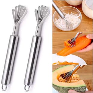 Ralador De Coco De Aço Inoxidável , Limpeza De Seda , Raspador De Carne , Escama De Peixe , Plaina , Raspagem Gadgets