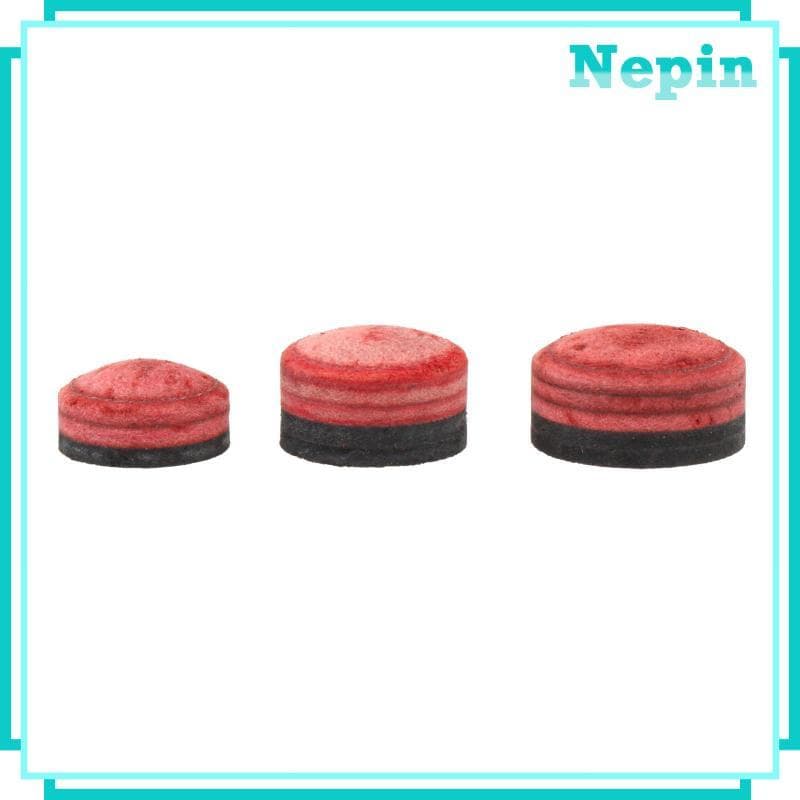 [Nepin] Ponta De Taco De Bilhar Snooker Cue Substituição Cabeça Salto Couro PU Material Rígido Acessório Leve Adequado P