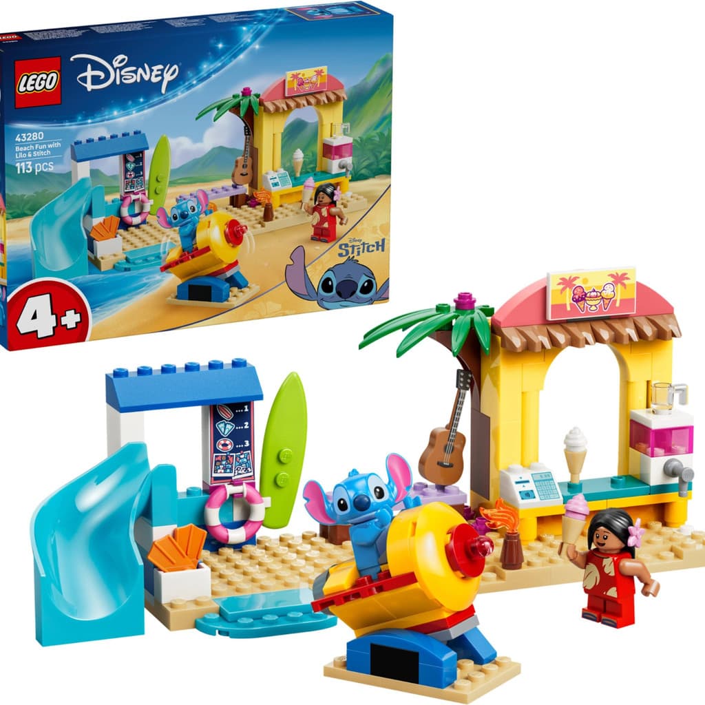 LEGO Disney Diversão na Praia com Lilo e Stitch 43280