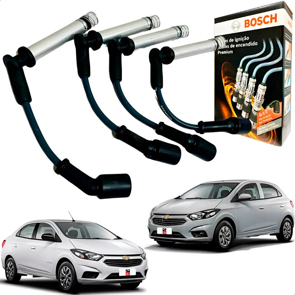 Jogo Cabo De Vela Bosch Onix Prisma Cobalt Spin 1.0 1.4 8V Original