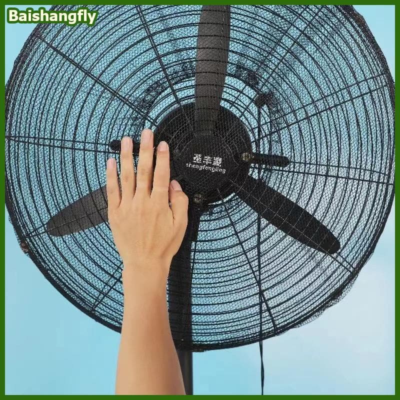 baishangfly Malha Redonda Ventilador Elétrico Cobre Segurança Anti-Pitada Protetor Doméstico Universal Com Tudo Incluído