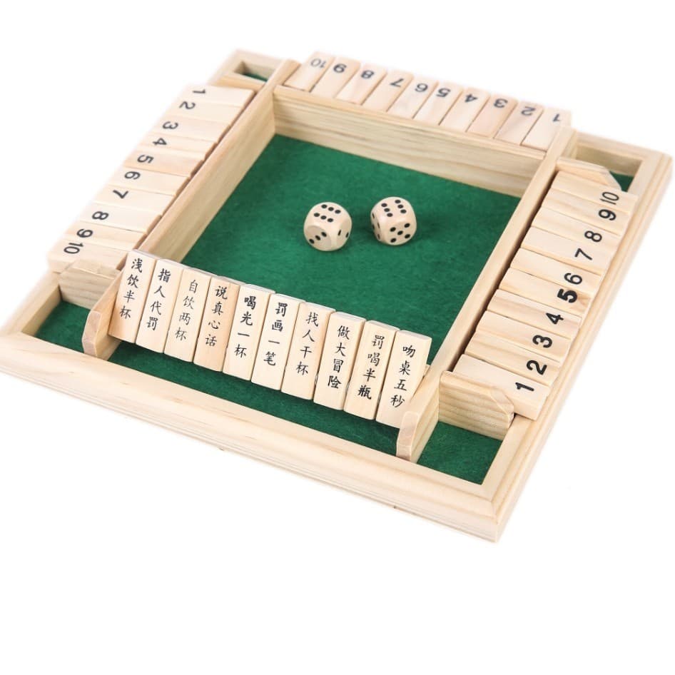 Número de quatro lados Flip jogo número adereços beber KTV Bar jogo de vinho brinquedos educativos