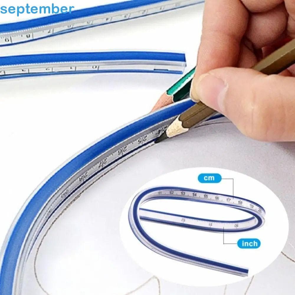 Régua Curva SEPTEMBERB , Flexível Em Forma De Cobra De 30 Cm 40 50 60 De Plástico