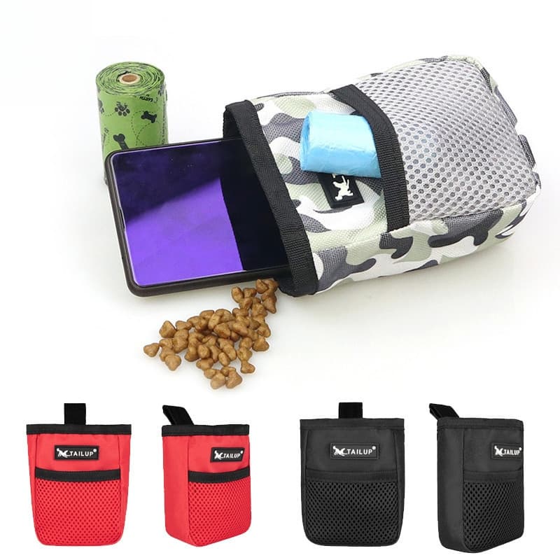 Bolsa De Petisco Cachorro Para Cães Pet Gato Lanche De Cintura Saco Alimento Ao Ar Livre Treinamento