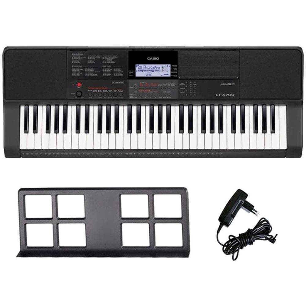 Teclado Digital Casio CT-X700C2-BR Preto
