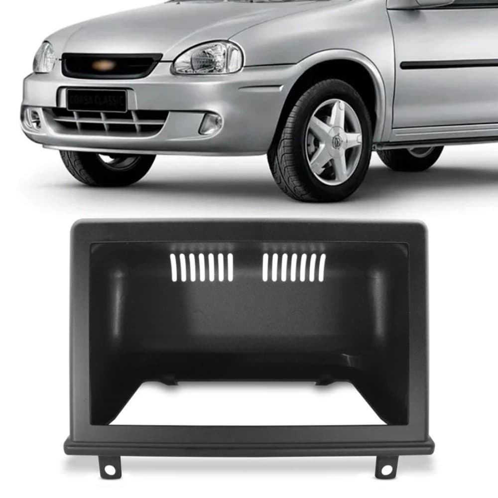 Moldura Painel 2 Din Corsa G1 Hatch E Sedan 7 Polegadas
