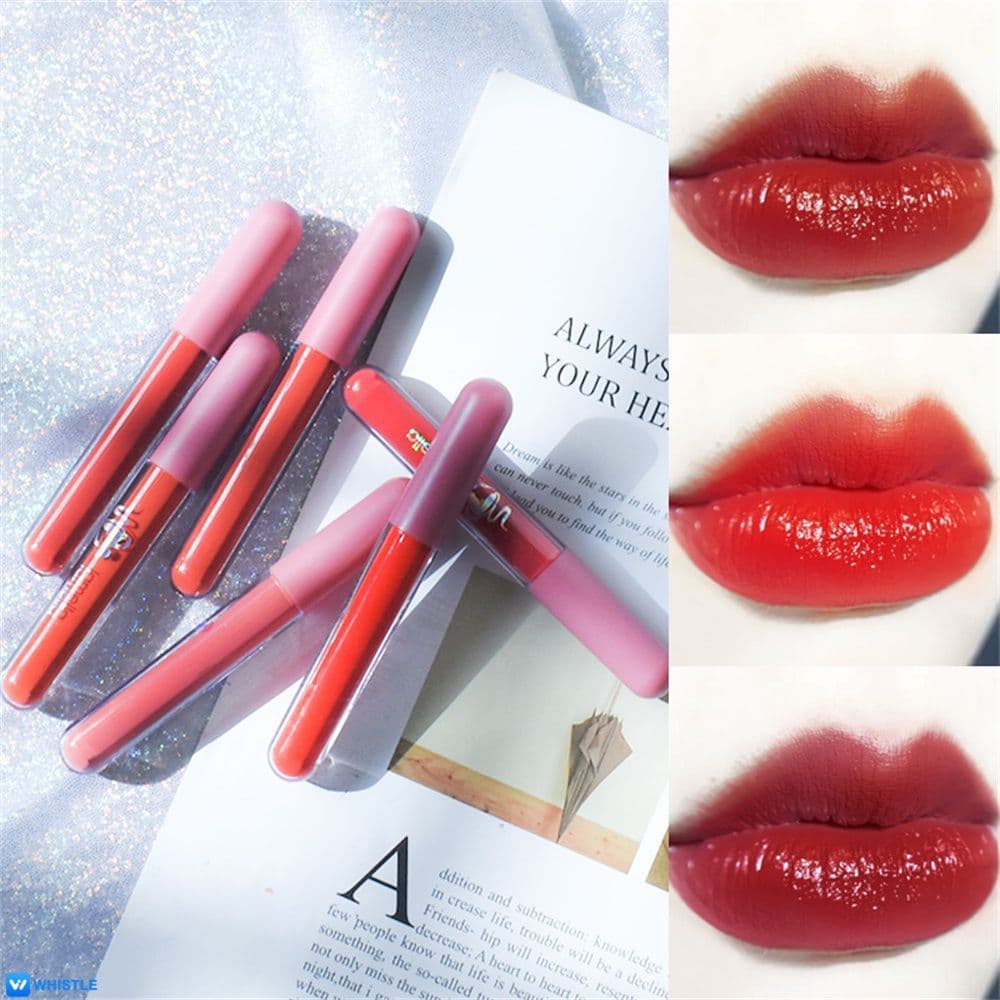 LAMEILA Gloss Labial à Base de Água, Gloss Labial Volumoso e Carnudo 2G, Adequado para Todos os Tipos de Pele,
