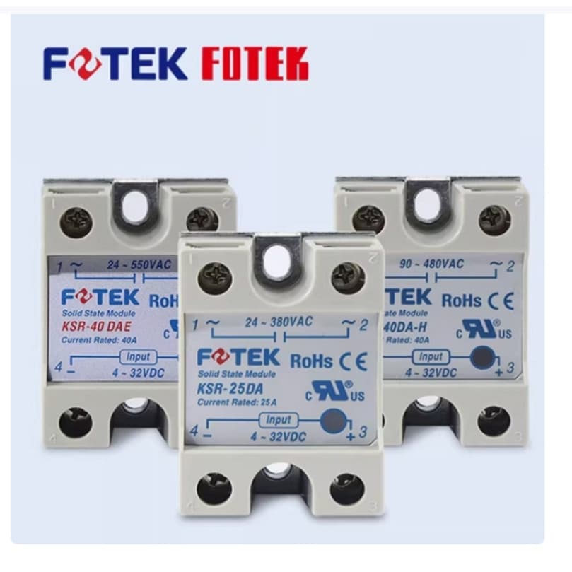 Relé De Estado Sólido Monofásico FOTEK DC AC KSR-10DA 25DA 40DAE