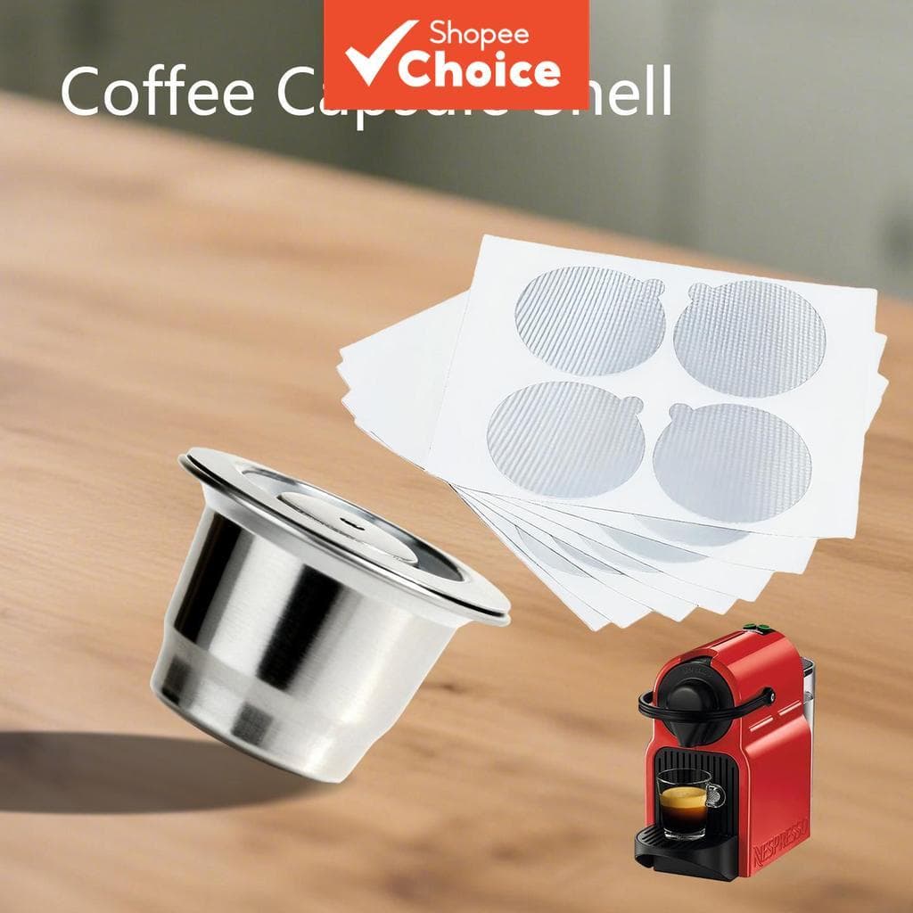 Conjunto De Cápsulas De Café Reutilizáveis , Aço Inoxidável , Para Uso Doméstico Em Expresso