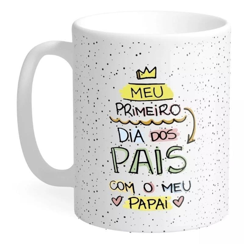 CANECA DE PORCELANA 325ML - DIAS DOS PAIS COM FOTO