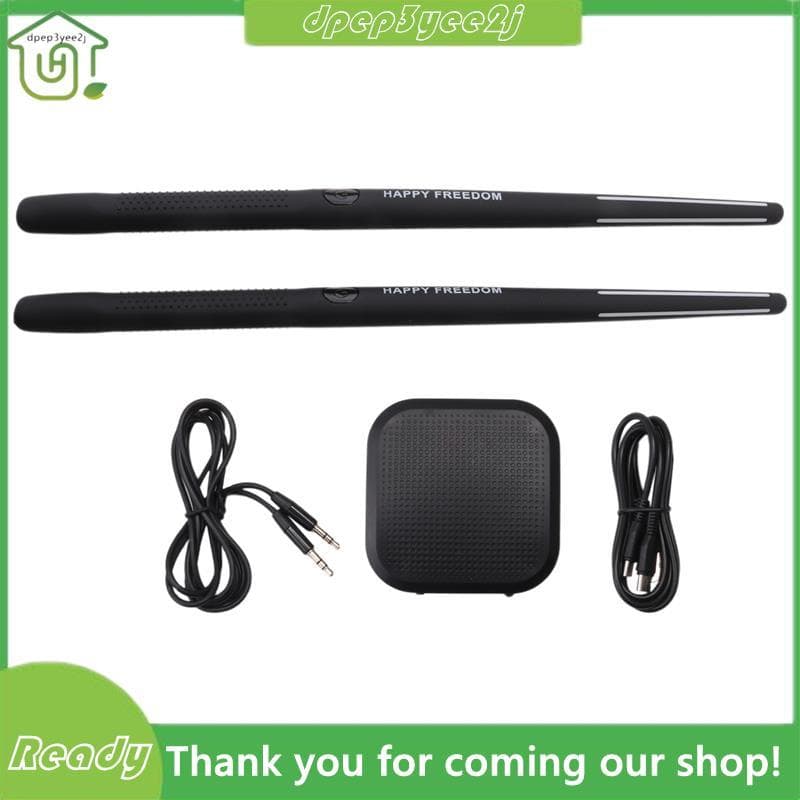 Conjunto De Bateria De Ar Eletrônica Portátil-Baquetas E Pedais Virtuais , Ideal Para Iniciantes , Crianças Adultos