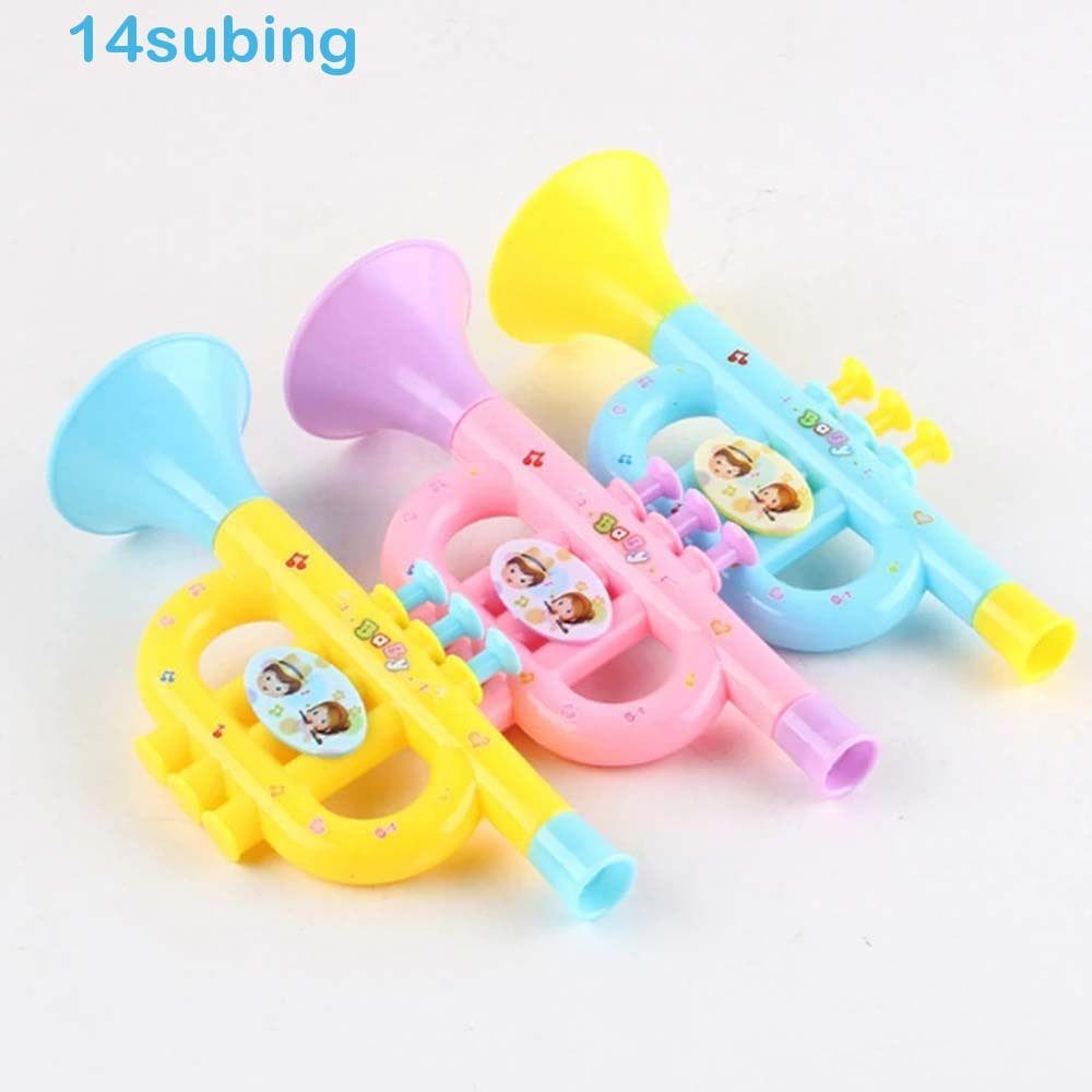 SUBING Crianças Trompete Cérebro Jogo Instrumento De Simulação De Desenhos Animados Infantil Jogando Instrumentos Musica