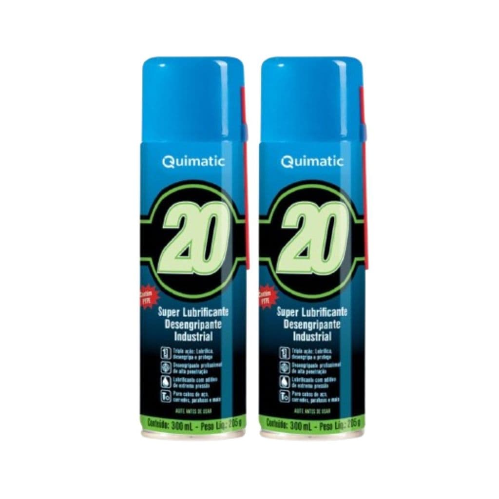 2 Tapmatic 20 Spray Super Lubrificante Industrial Quimatic 300ml Aerossol AM1