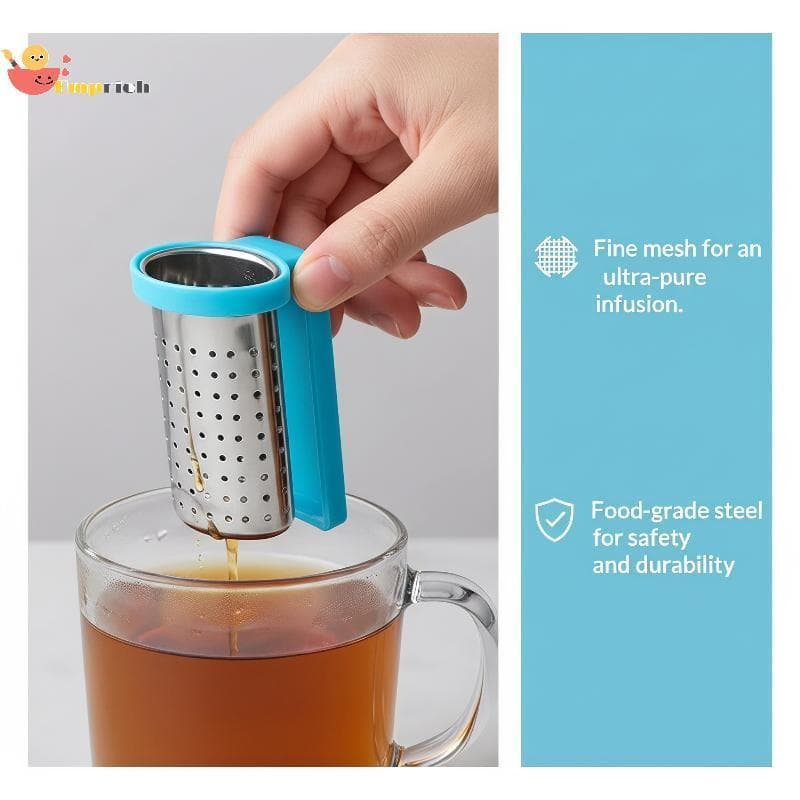 EMCH > Difusor De Chá De Aço Inoxidável , Resistente A Arranhões , Saída Suave , Furos De Precisão , Filtro Durável Para
