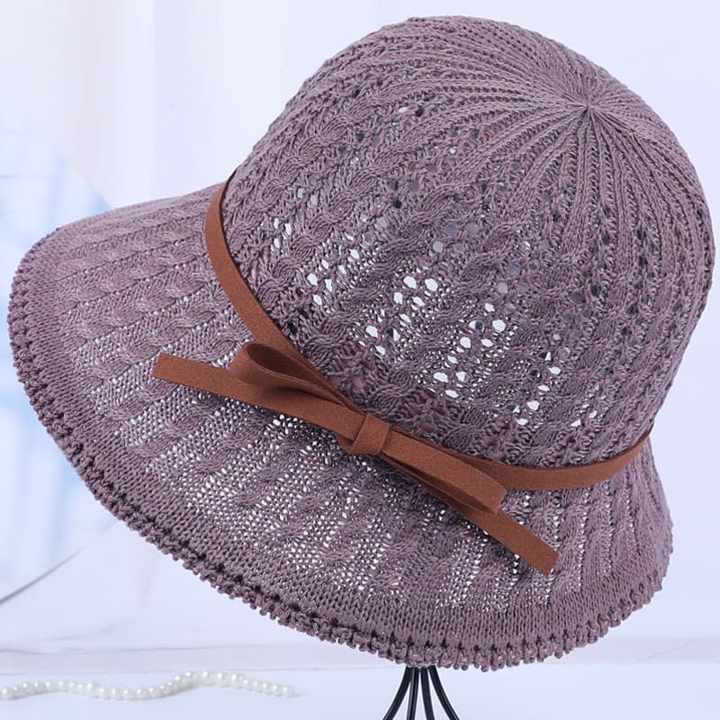 Chapéu para idosos de meia-idade feminino verão chapéu de sol estilo fino respirável legal chapéu mãe protetor solar bal