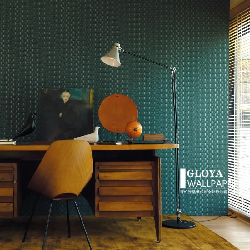 Estilo francês papel de parede simples luz luxo padrão geométrico Mural Retro quarto sala estar fundo papel de parede se