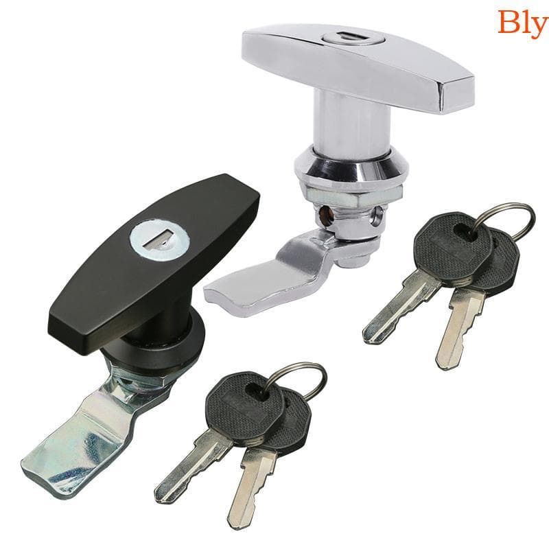 Bly RV Para Trava De Maçaneta Em Forma De T , Caixa De Ferramentas , Gaveta , Fechadura De Porta De Armário E