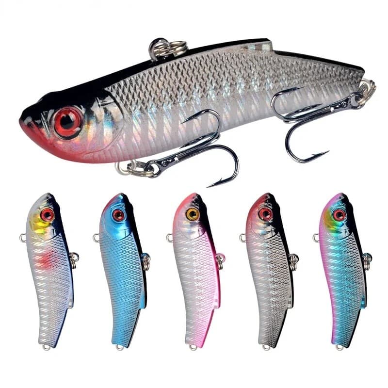 1 unidade de isca de pesca 7cm 19g VIB, isca artificial, disponível em 5 cores, isca de crankbait para pesca de robalo,