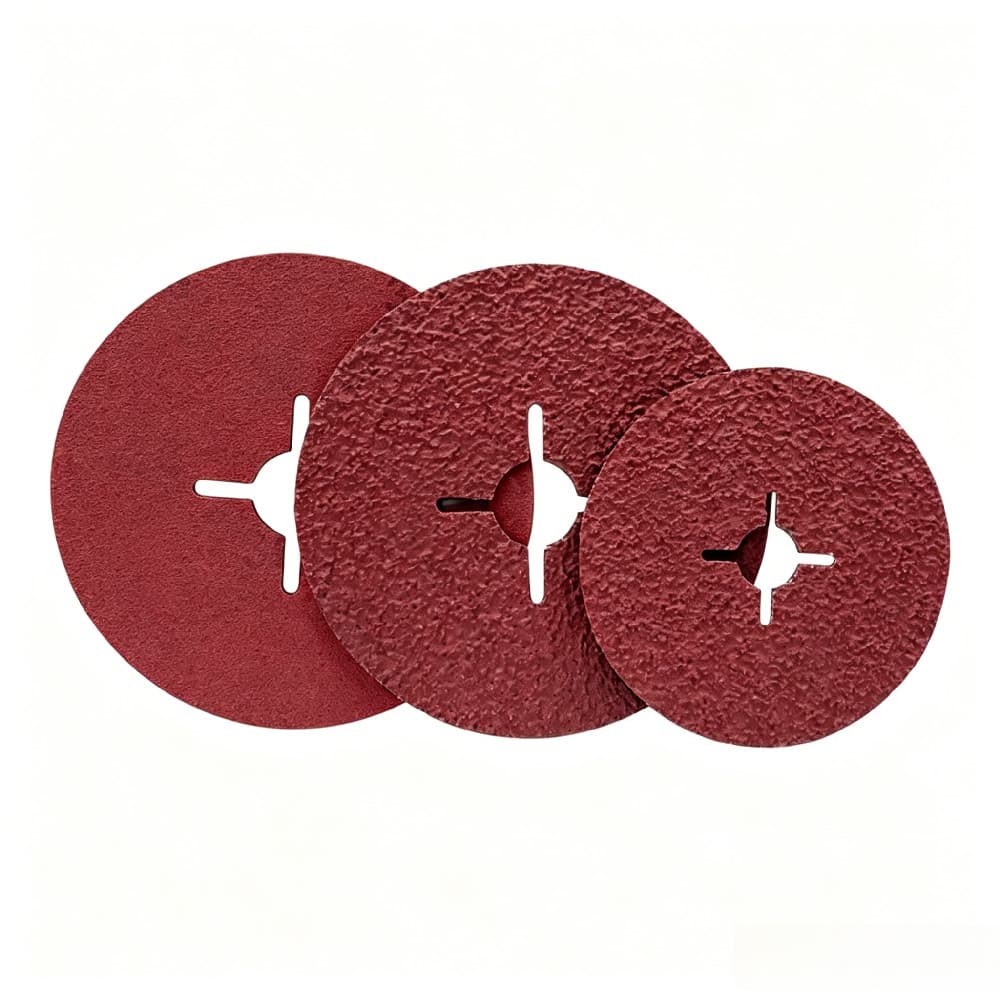 10 Unidades De Discos De Fibra Vulcanizada Com Furo Cruzado Vermelho De 4.5 Polegadas Disco De Lixa De Redondo Para Poli