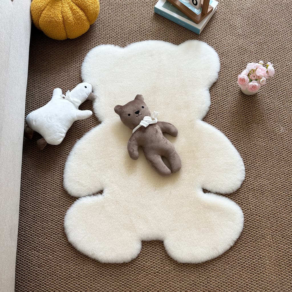 [Novo produto] coelho de pelúcia quarto das crianças urso tapete bonito dos desenhos animados tapete decoração do quarto