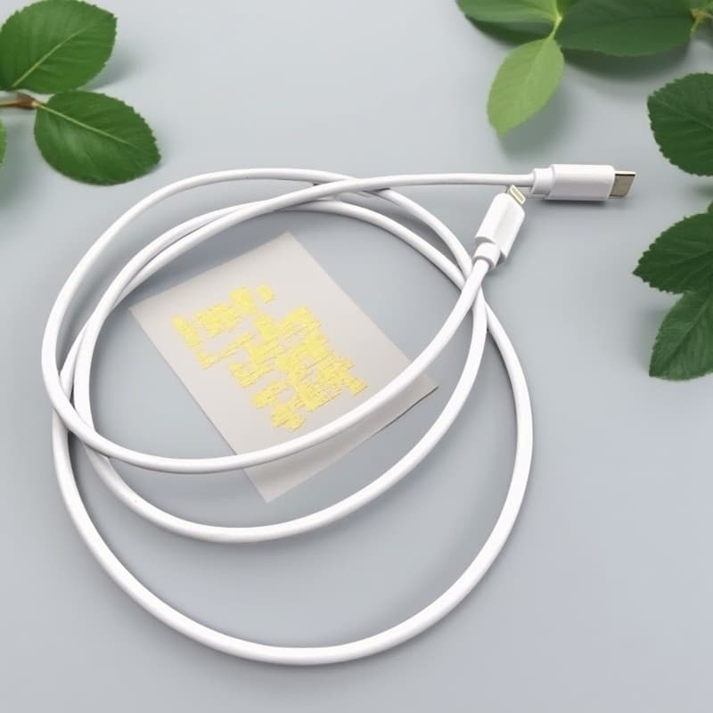 Adequado para cabo de carregamento rápido Fruit 8 12 13 14 pd branco 1m