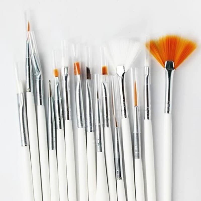 15 Peças Conjunto De Pintura Profissional Acrílico Óleo Aquarelas Artista Pincéis De Unhas