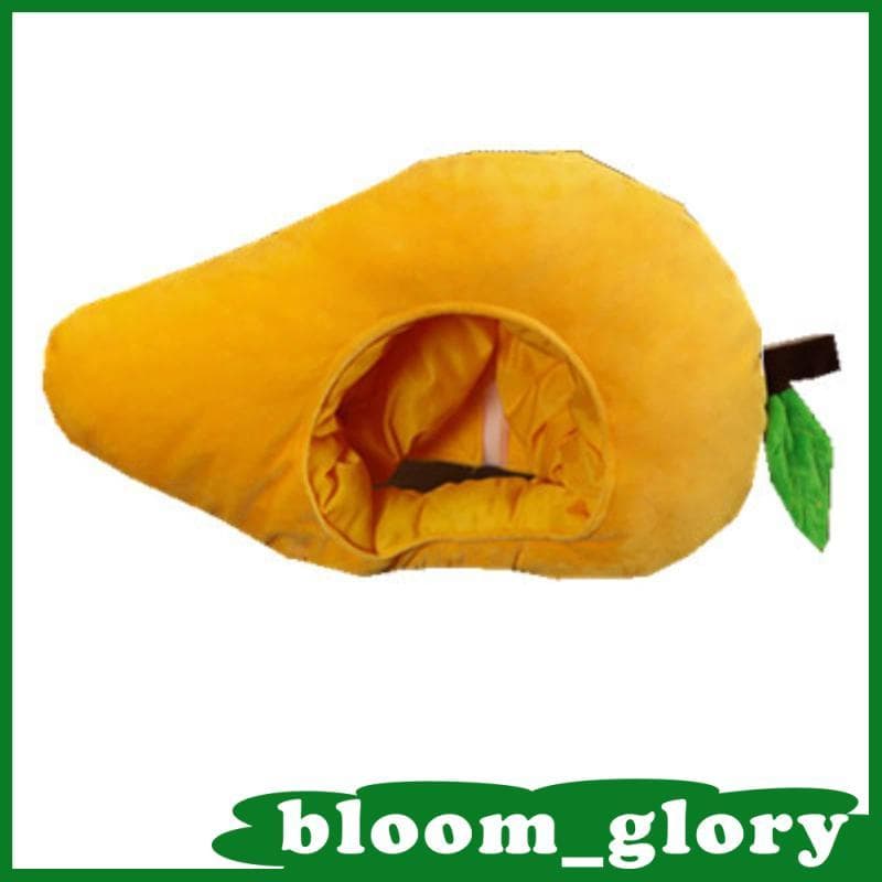 [Bloom_glory] Capacete De Pelúcia Em Formato De Fruta Exclusivo Ajustável Para Festa De Festival Chapéu De Animal Conteú