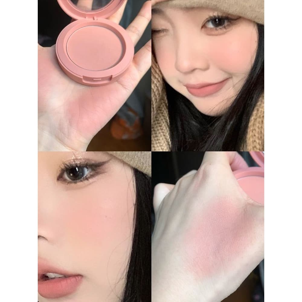 Relógio saturado baixo blush ~ gênero menina cor blush paleta pêssego laranja fosco 3 mesmo estilo ce blush 2025 novo es