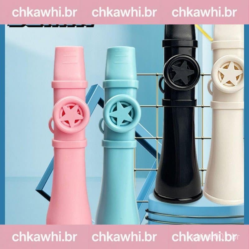 Instrumentos Musicais SEMIN , Flauta Kazoo Britânica Fácil De Aprender , ABS Engraçado Com Cordão Brinquedo De Apito Mus