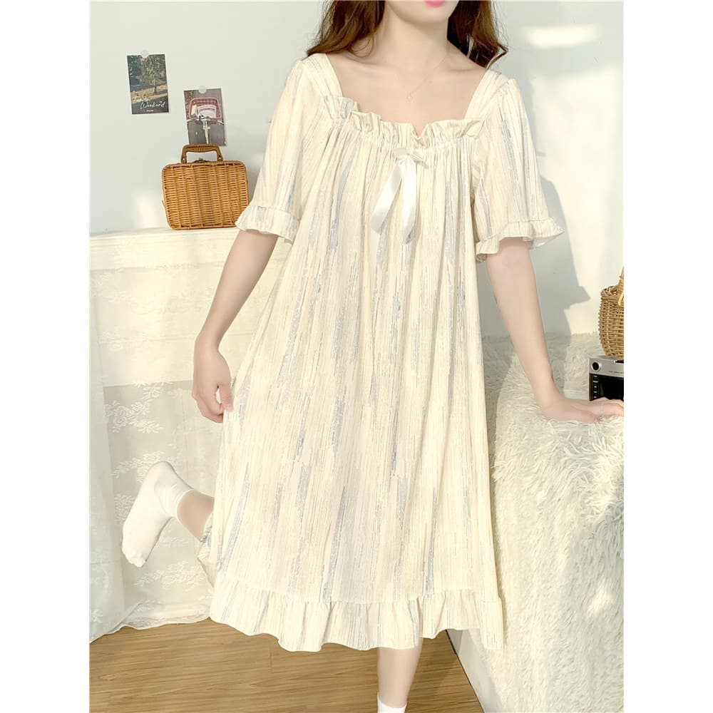Pijamas femininos verão estilo influenciador seda gelo verão estilo fino doce camisola japonesa tamanho grande 100kg irm