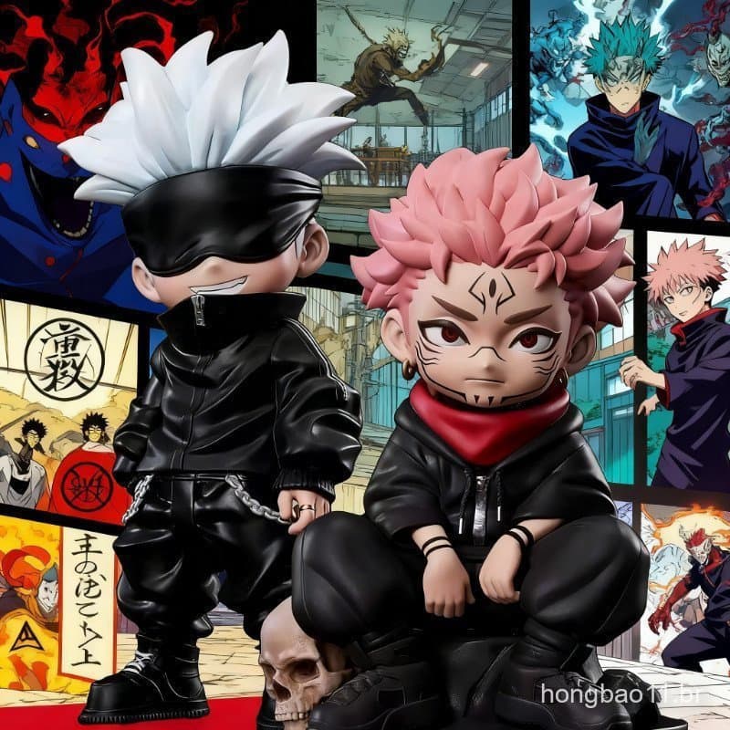 Feitiço de volta à batalha Anime boneca Gojo Gowa Itari Yuji figura colecionável decoração presente adequado para Otaku