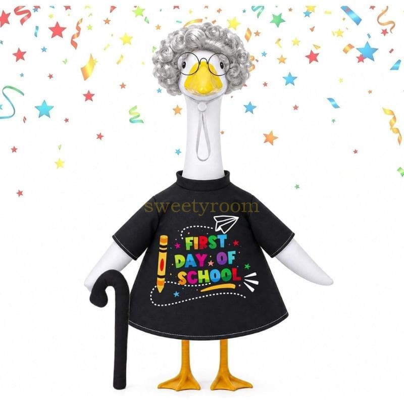 Roupa De Estátua De Varanda SR Para Camisa De Temporada Escolar De Figura De 23 Polegadas Com Impressão Frontal Colorida