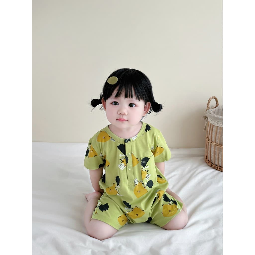 Verão Super elegante bebê macacão de algodão puro bebê menino macacão bonito estilo fino bebê menina macacão de manga cu
