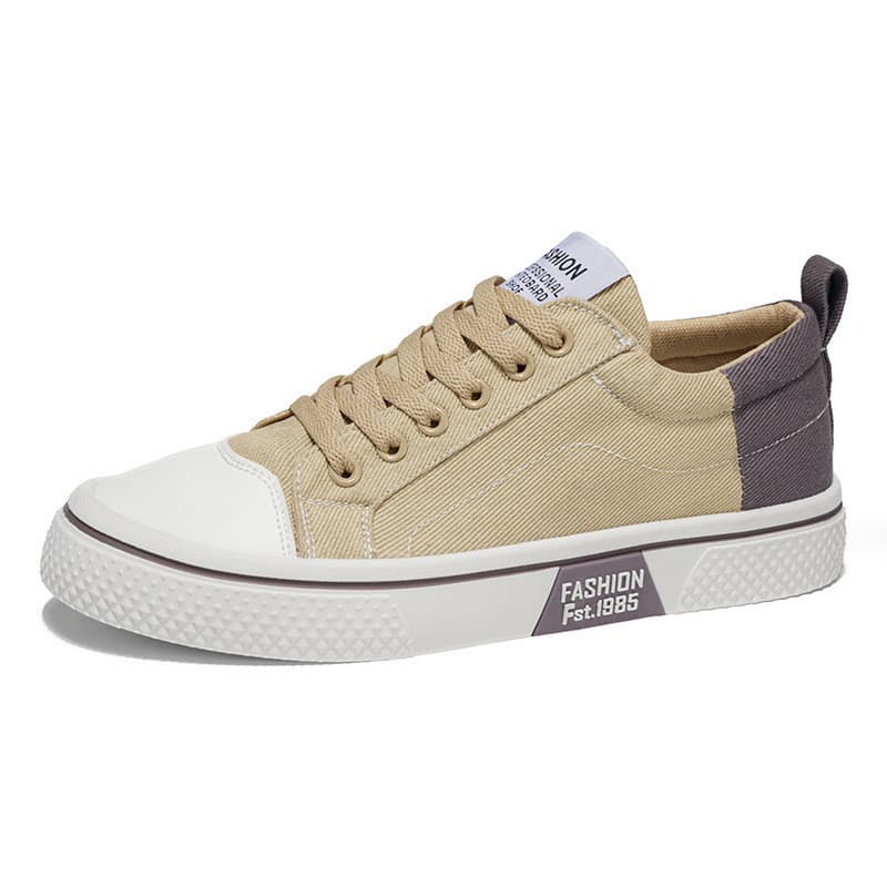 Novo estilo de verão: tênis masculinos de lona, respiráveis, versáteis, sola macia, esportivos e casuais. IKUZ