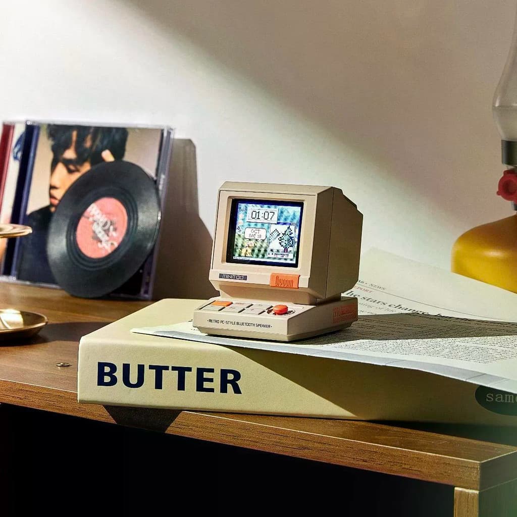 Retro Bluetooth áudio ornamentos Desktop computador alto-falante de alto valor na moda Mini alto-falante
