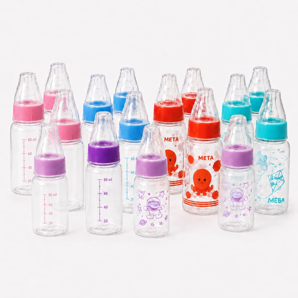 Kit Mamadeira Copo com bico de silicone 6un Chuquinha 80ml