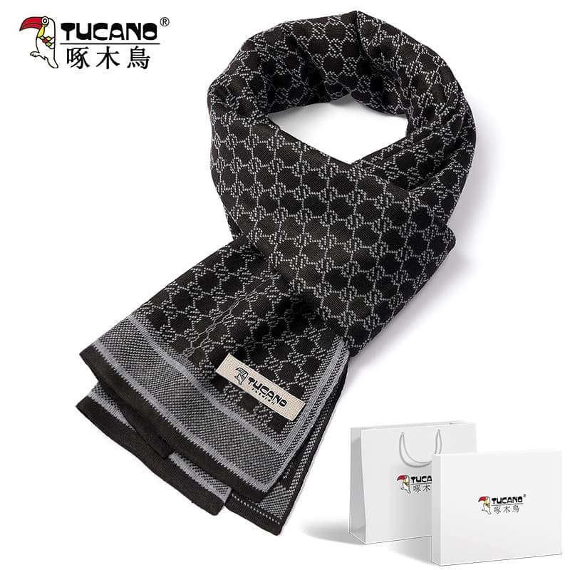 Novo estilo cachecol masculino outono inverno versão coreana à prova de frio cachecol quente simples All-Match cachecol