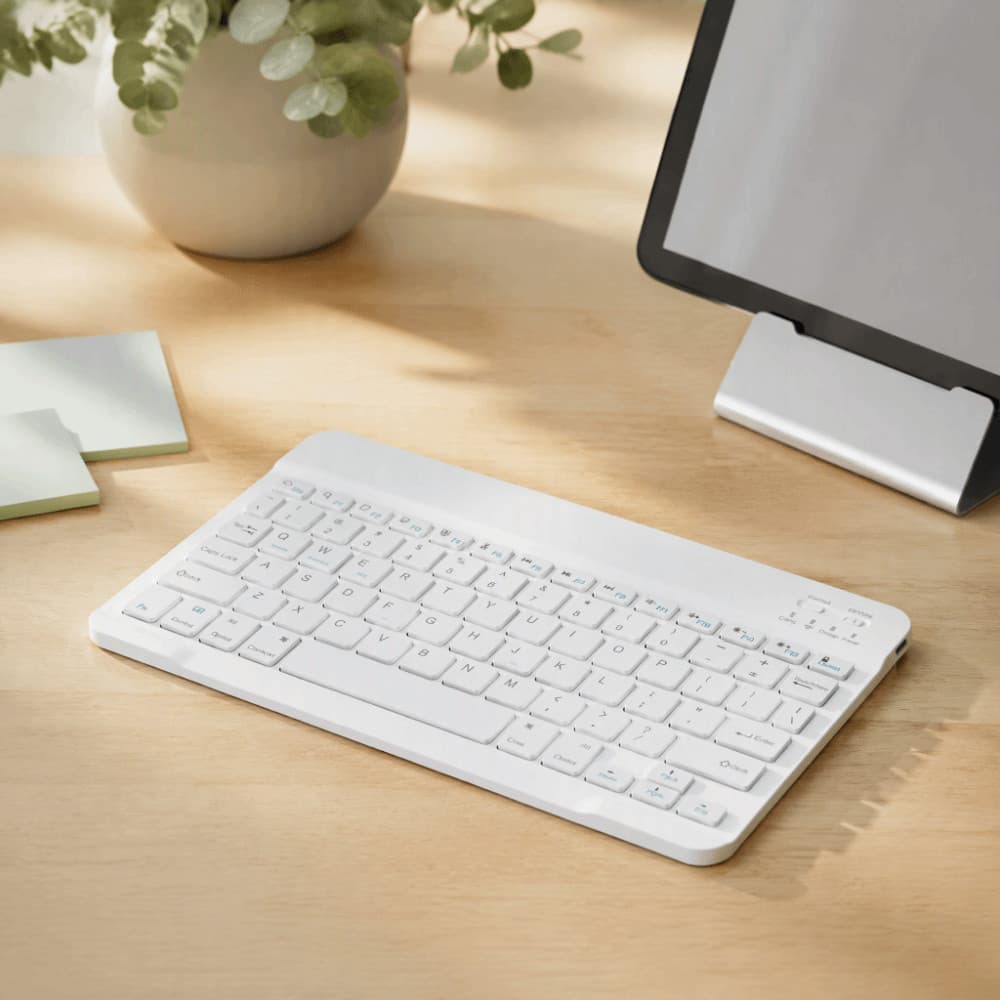 Mini Teclado , Bluetooth Recarregável De 10 Polegadas Fino De Tamanho Super Sem Fio